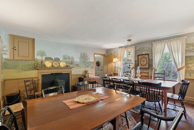 19 Bearce Rd, Winthrop, ME 04364 - dining area with wood finished floors and baseboards