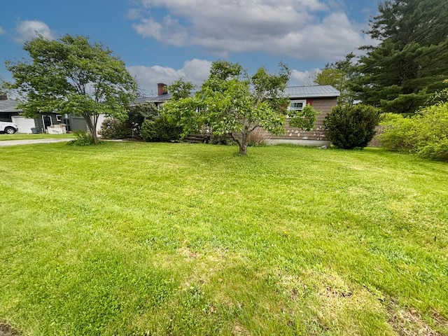 view of green lawn