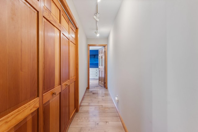 18 Ginger Ln, Saco, ME 04072 - corridor featuring light wood-type flooring and rail lighting