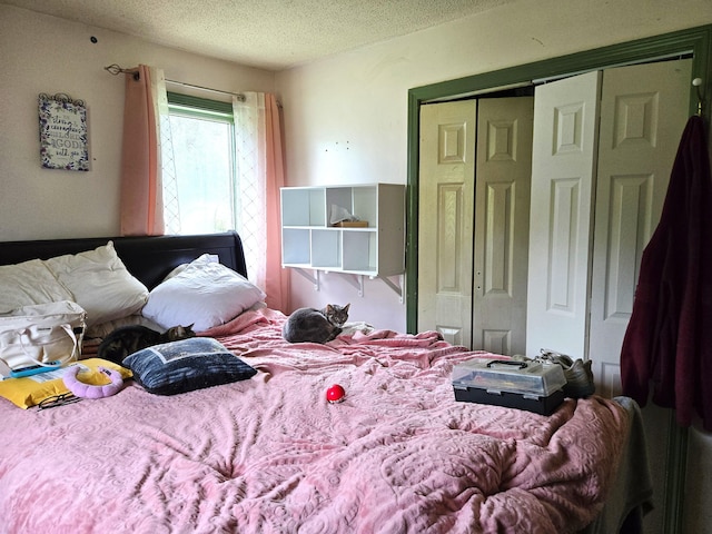 25 Mill Ln, Naples, ME 04055 - bedroom with a closet and a textured ceiling