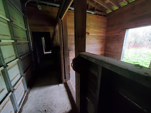 259-265 Bowden Point Rd, Prospect, ME 04981 - corridor featuring wooden walls