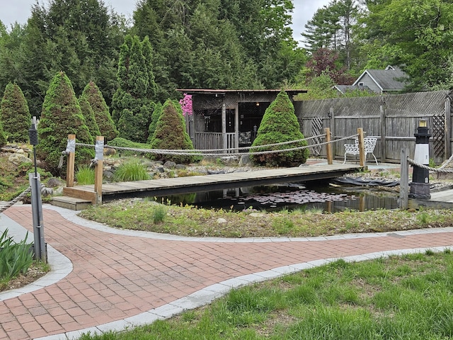 view of community