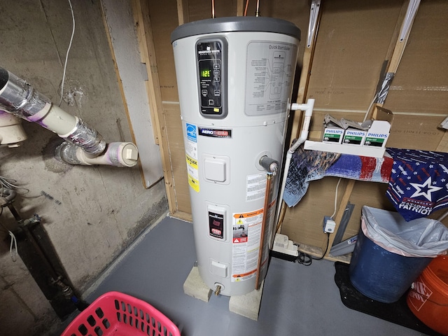 utilities featuring water heater