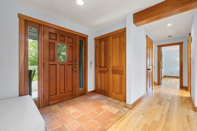 21 Harpswell Islands Rd, Harpswell, ME 04079 - entrance foyer with baseboards and recessed lighting