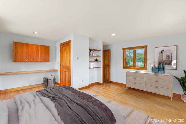 21 Harpswell Islands Rd, Harpswell, ME 04079 - bedroom featuring light wood-type flooring, baseboards, and recessed lighting