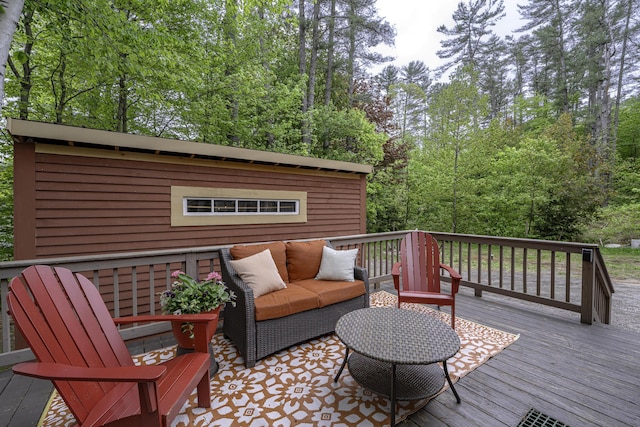 107 Meadow Rd, Raymond, ME 04071 - deck with an outdoor living space