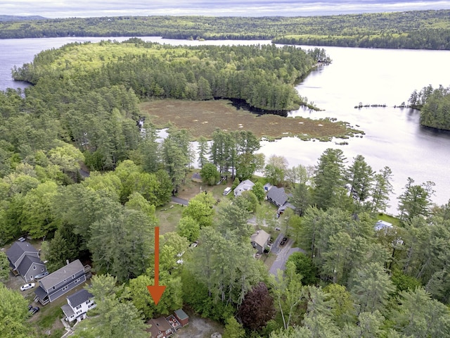 107 Meadow Rd, Raymond, ME 04071 - view of property location featuring a heavily wooded area and a large body of water