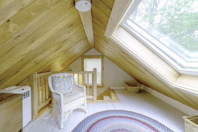 107 Meadow Rd, Raymond, ME 04071 - additional living space with vaulted ceiling and a skylight