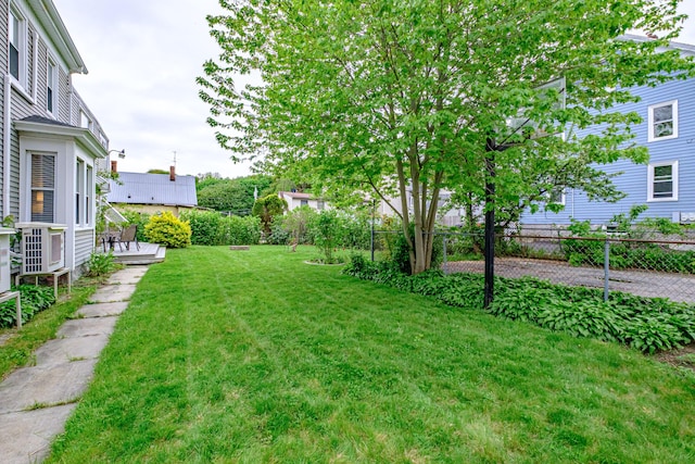 45 High St, Biddeford, ME 04005 - view of yard with a wooden deck