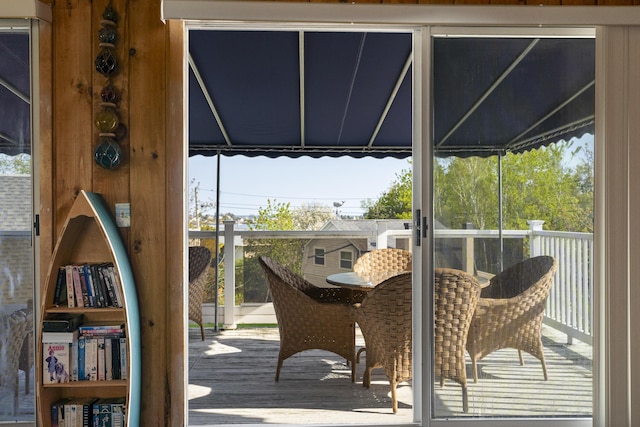 197 Ash Point Rd, Harpswell, ME 04079 - view of wooden terrace