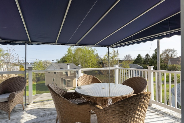 197 Ash Point Rd, Harpswell, ME 04079 - deck with outdoor dining area