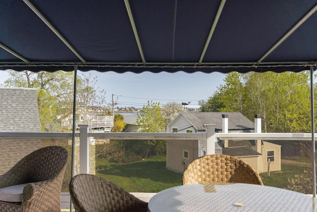 197 Ash Point Rd, Harpswell, ME 04079 - view of wooden deck