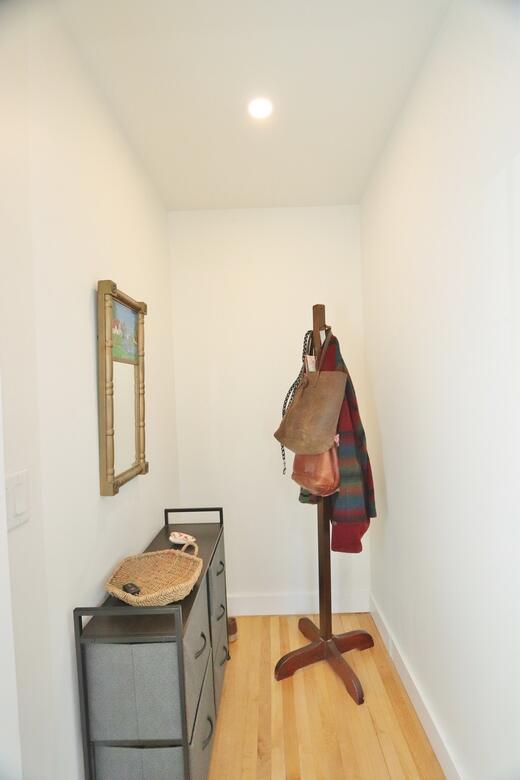 228 French St, Bangor, ME 04401 - hall with light wood-style floors, recessed lighting, and baseboards