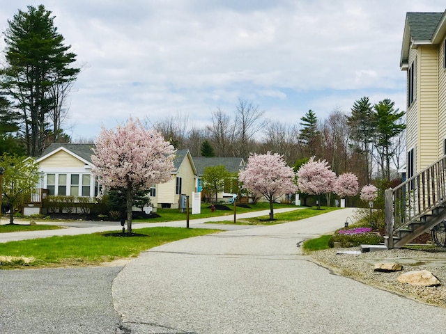 412 Post Rd Unit 253, Wells, ME 04090 - view of asphalt street with a residential view and stairway
