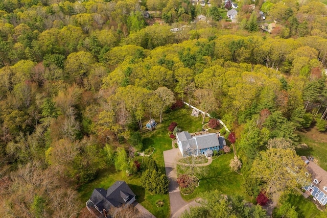 31 Rebecca Rd, Ogunquit, ME 03907 - bird's eye view of a heavily wooded area