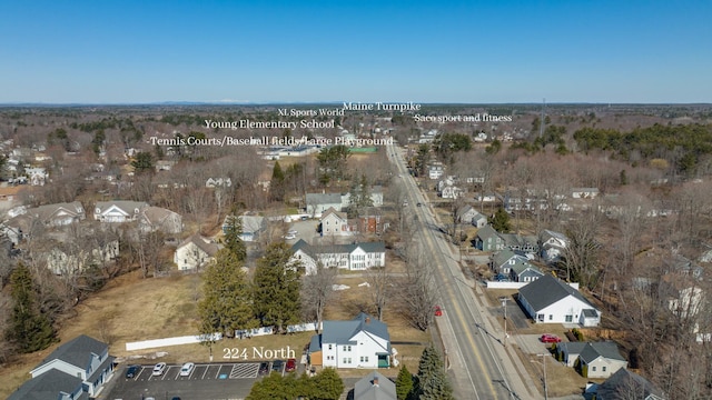 224 N St Unit 107, Saco, ME 04072 - aerial view of property's location featuring nearby suburban area