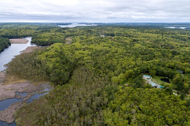 31 Lakeview Dr, West Bath, ME 04530 - aerial overview of property's location featuring a forest and a nearby body of water