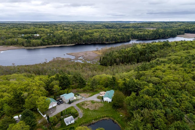31 Lakeview Dr, West Bath, ME 04530 - view of property location with a heavily wooded area and a large body of water