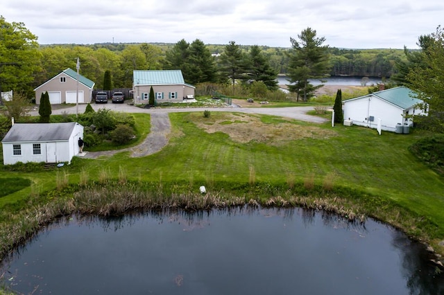 31 Lakeview Dr, West Bath, ME 04530 - aerial view of property and surrounding area with a nearby body of water