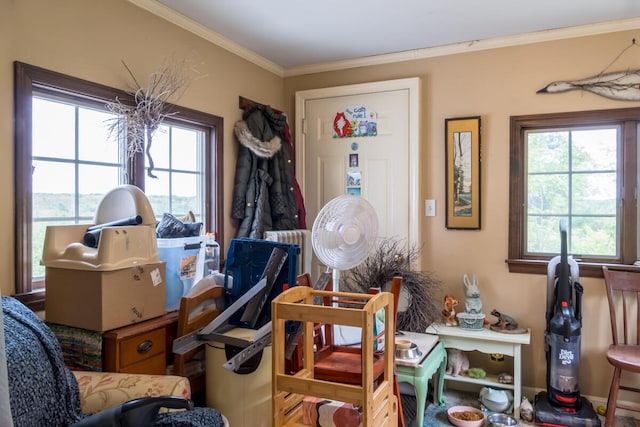 31 Lakeview Dr, West Bath, ME 04530 - misc room with crown molding
