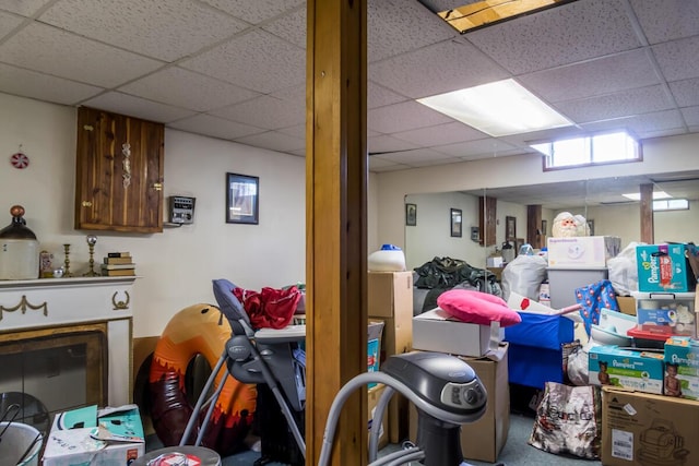 31 Lakeview Dr, West Bath, ME 04530 - below grade area featuring a drop ceiling