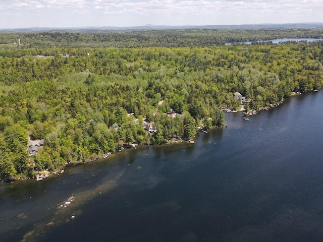 101 Brooks & Dunn Road, Otis, ME 04605 - aerial view of property and surrounding area with a heavily wooded area and a nearby body of water