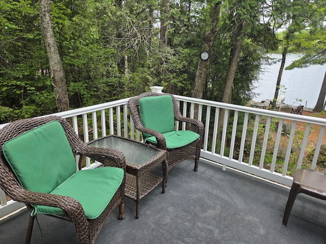 101 Brooks & Dunn Road, Otis, ME 04605 - balcony featuring a water view