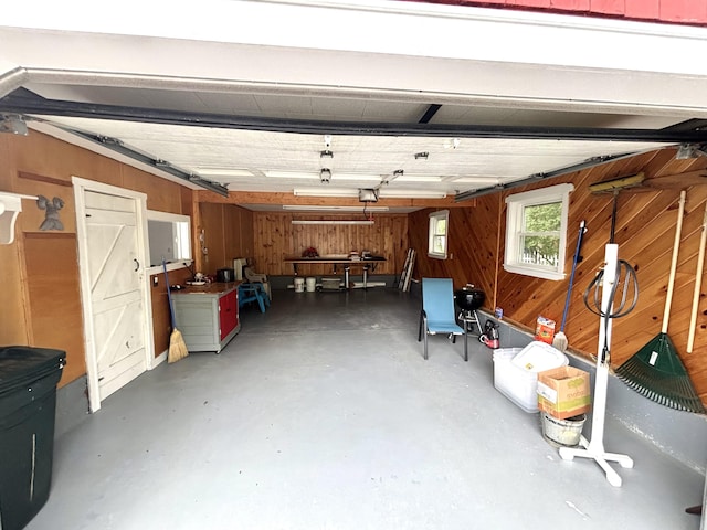 187 Maine Ave, Millinocket, ME 04462 - garage with wooden walls