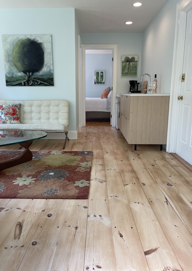 67 Pascal Ave, Rockport, ME 04856 - hall featuring light wood-style flooring and recessed lighting