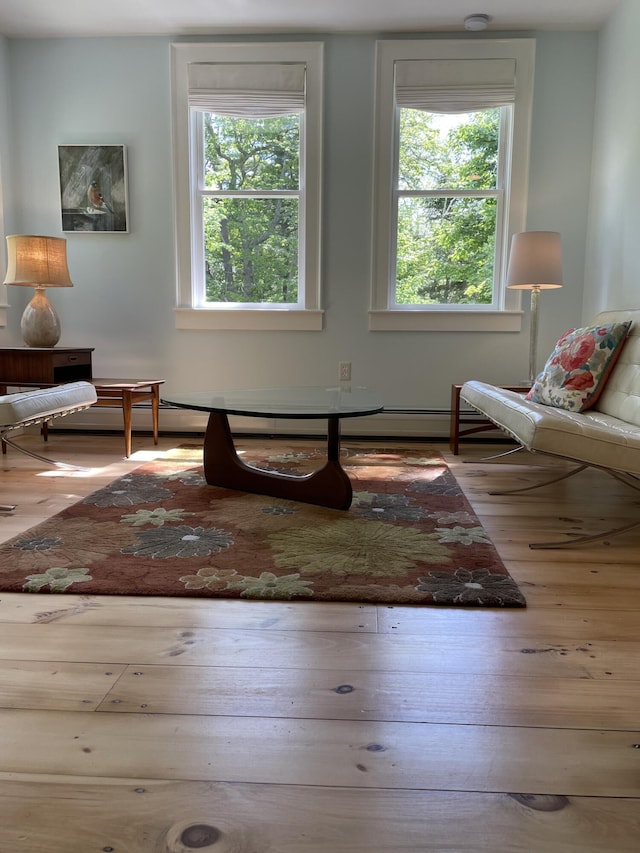 67 Pascal Ave, Rockport, ME 04856 - living area with wood finished floors and baseboard heating