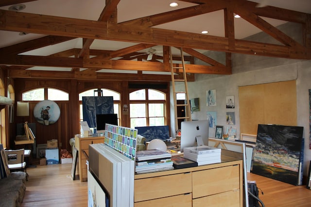 67 Pascal Ave, Rockport, ME 04856 - living room featuring light wood-style floors and recessed lighting