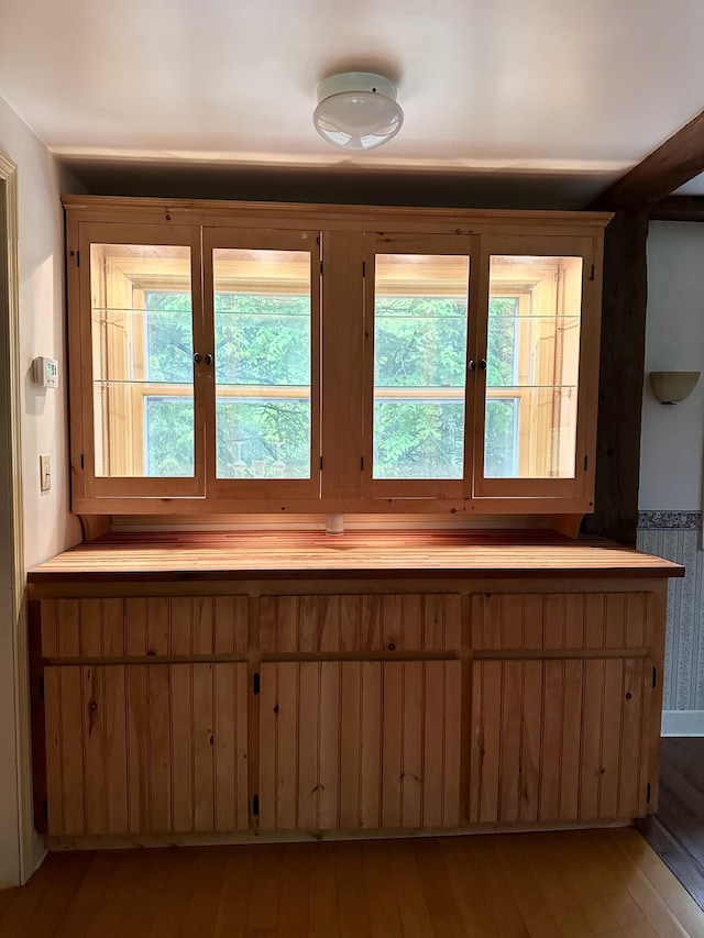 217 Jackson Rd, Monroe, ME 04951 - kitchen with hardwood / wood-style flooring and light countertops