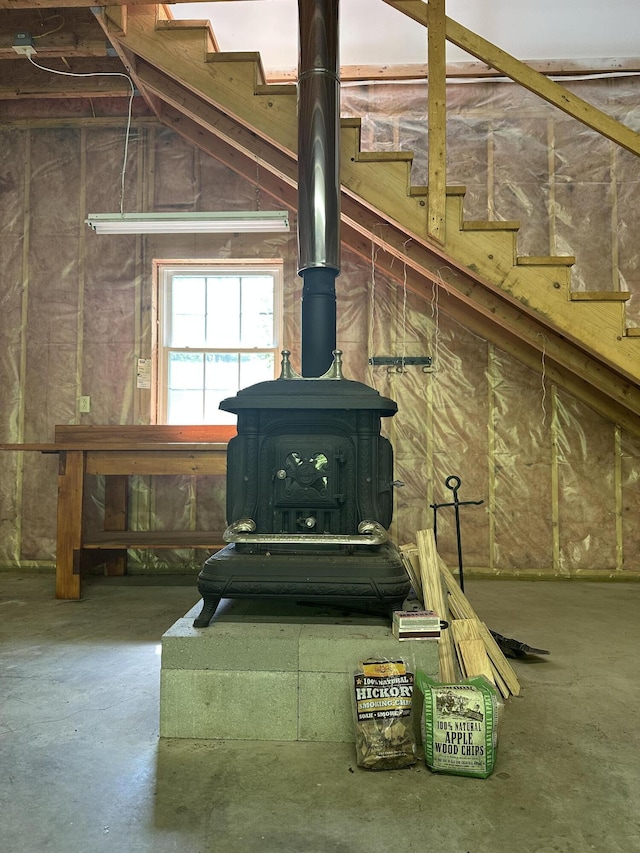 217 Jackson Rd, Monroe, ME 04951 - detailed view of a wood stove