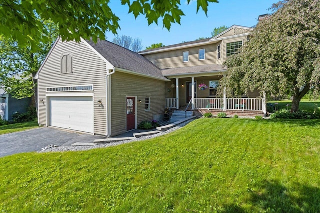 43 W Lynne Ave, Portland, ME 04103 - traditional home with a porch, a front lawn, and driveway