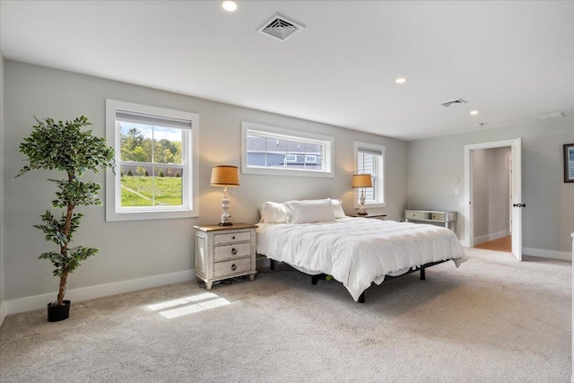 5 Cobblestone St Unit 53, Falmouth, ME 04105 - bedroom featuring light colored carpet, baseboards, and recessed lighting