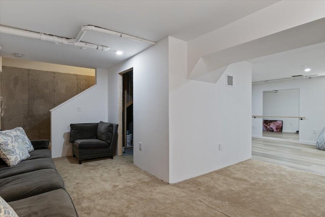 5 Cobblestone St Unit 53, Falmouth, ME 04105 - unfurnished living room featuring light carpet