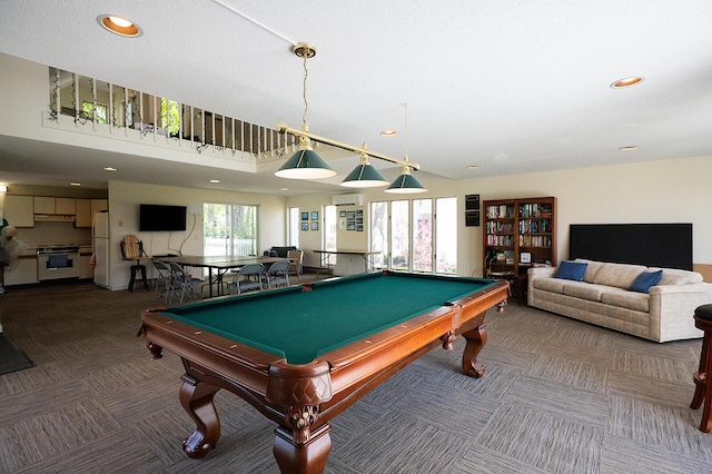 7 Goodridge Dr Unit 7, Naples, ME 04055 - playroom featuring carpet flooring, recessed lighting, and billiards