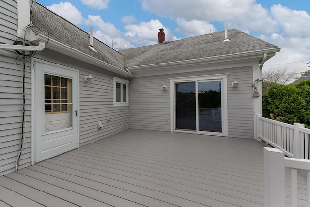 96 Grove St, Lewiston, ME 04240 - view of wooden deck