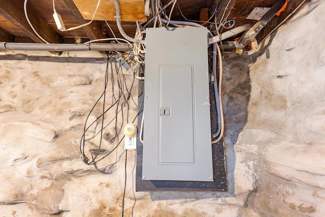 96 Grove St, Lewiston, ME 04240 - utility room with electric panel
