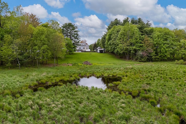 96 Grove St, Lewiston, ME 04240 - view of green lawn with a water view