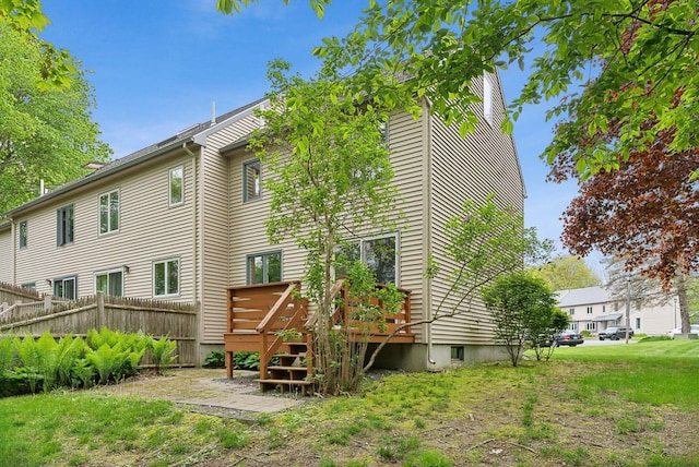 17 Graham Rd Unit 17, Westbrook, ME 04092 - back of house with a wooden deck
