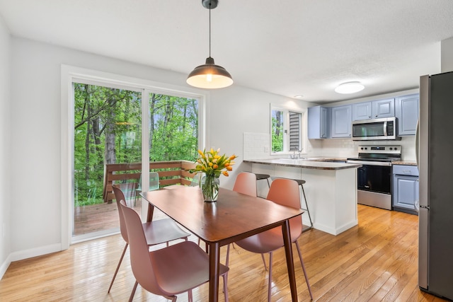 17 Graham Rd Unit 17, Westbrook, ME 04092 - dining room featuring light wood-type flooring and baseboards