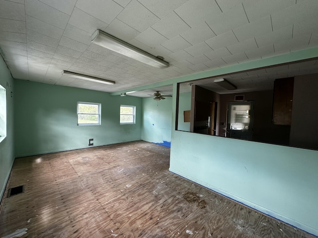29 Exchange St, Presque Isle, ME 04769 - empty room featuring wood finished floors and ceiling fan