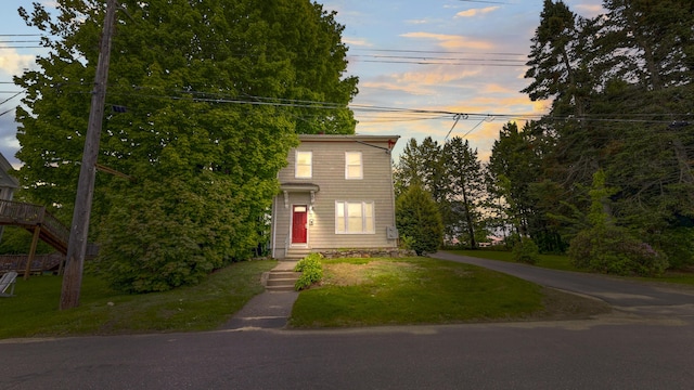 17 Wellman St, Lewiston, ME 04240 - view of front of property featuring a lawn