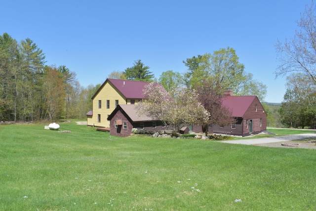 306 Campbell Rd, Leeds, ME 04263 - view of front of house with a front lawn