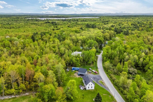 66 Mcnally Rd, Clinton, ME 04927 - bird's eye view of a heavily wooded area