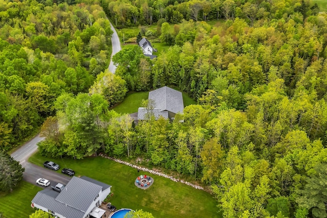 66 Mcnally Rd, Clinton, ME 04927 - view from above of property featuring a forest