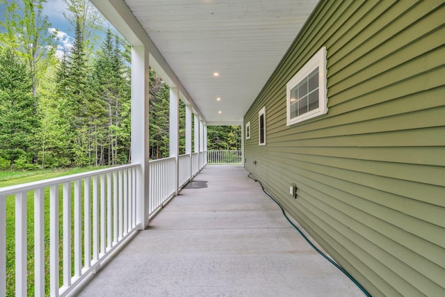 66 Mcnally Rd, Clinton, ME 04927 - view of covered porch
