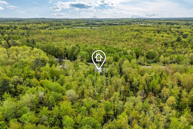 66 Mcnally Rd, Clinton, ME 04927 - drone / aerial view of a heavily wooded area