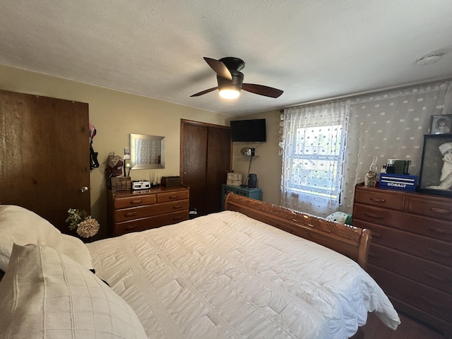 208 New Rd, Arundel, ME 04046 - bedroom with a closet and a ceiling fan